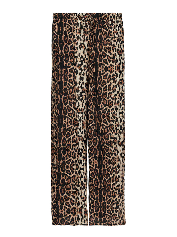 F**K Pantalone Palazzo F**K - Leopardato