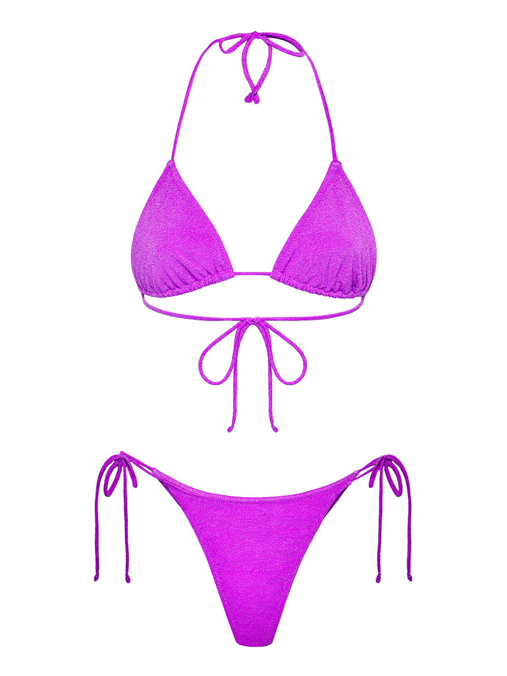 F**K Bikini Triangolo Con Slip Regolabile F**K - Viola