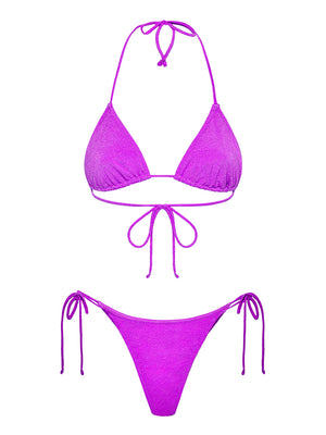 F**K Bikini Triangolo Con Slip Regolabile F**K - Viola