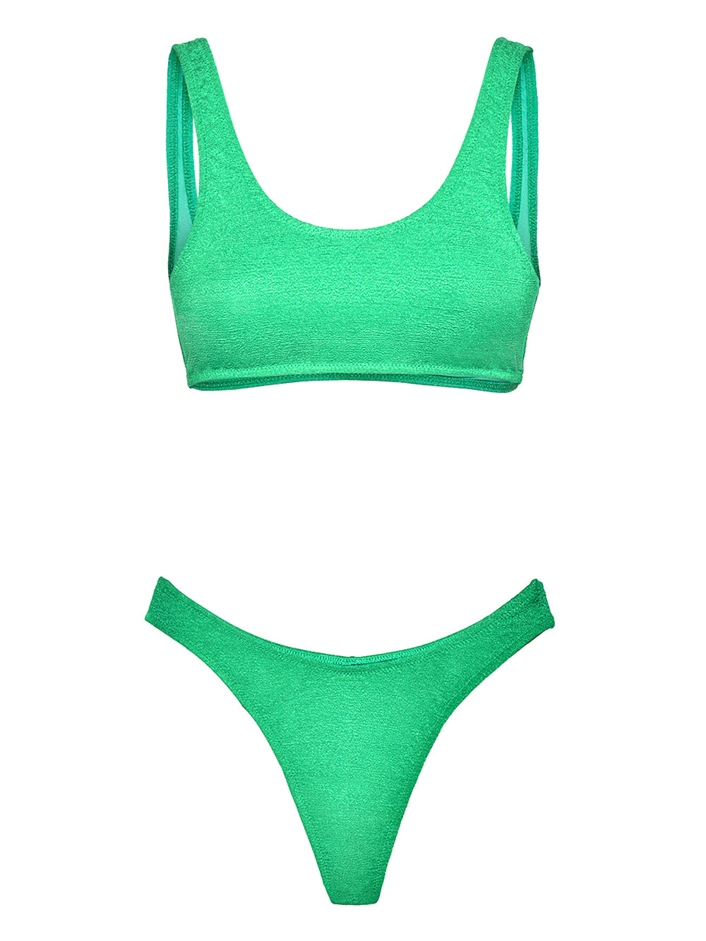 F**K Bikini Top Fisso Con Slip Americano Fisso F**K - Acquamarina