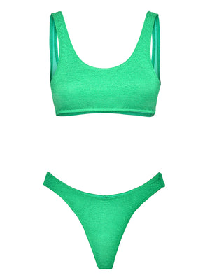 F**K Bikini Top Fisso Con Slip Americano Fisso F**K - Acquamarina