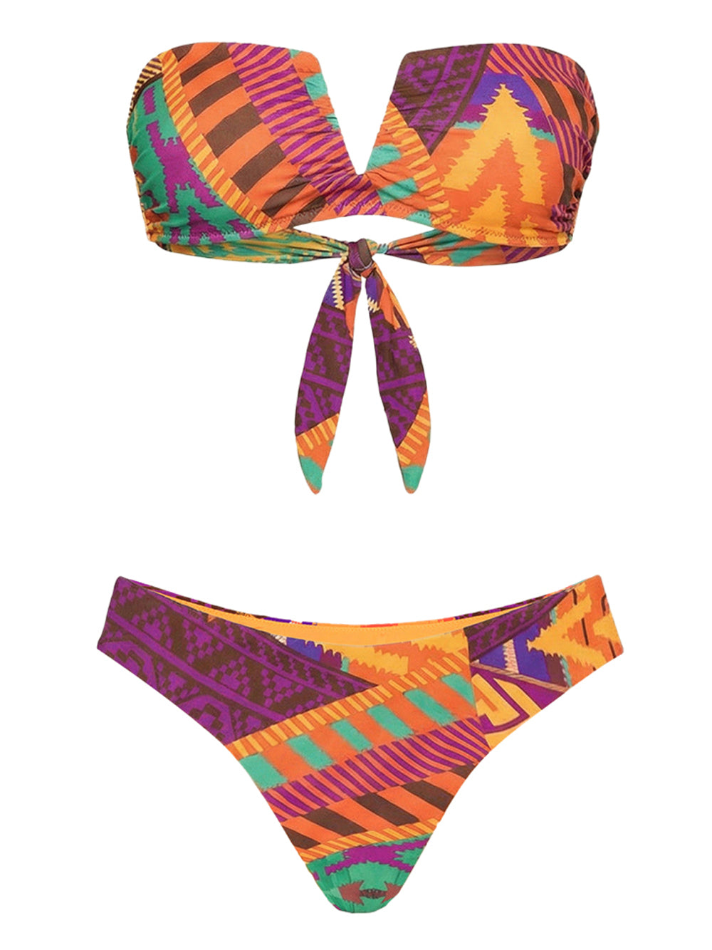 F**K Bikini Fascia A V Con Slip Fisso - Fantasia