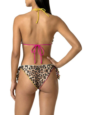 F**K Bikini Triangolo Con Slip Regolabile F**K - Leopardato