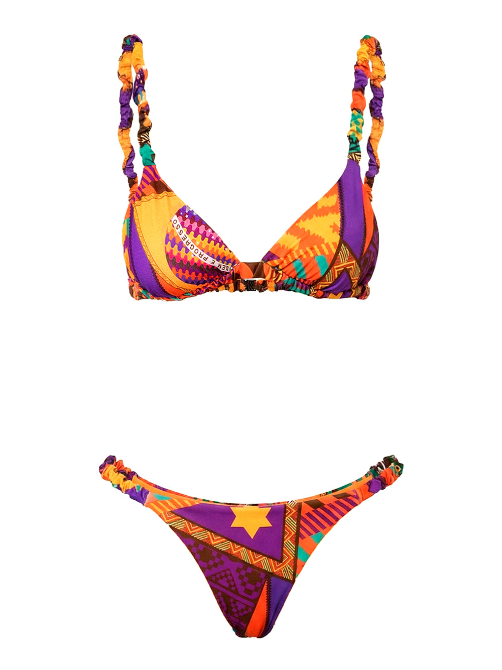 F**K Bikini Triangolo Con Slip Fisso F**K - Multi