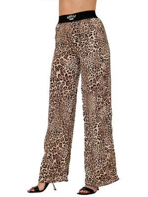 GAELLE PARIS Pantalone Palazzo Pantalone Donna GAABW09301 - Maculato