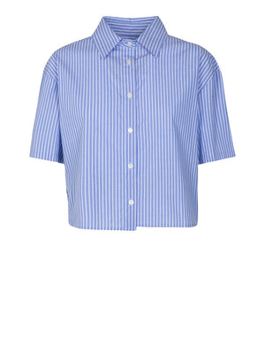 Gaelle Paris Camicia Gaelle In Bastonetto - Azzurro/Bianco