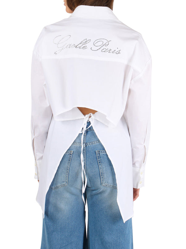 GAELLE PARIS Camicia Gaelle Paris Con Apertura Sul Retro - Bianco Ottico