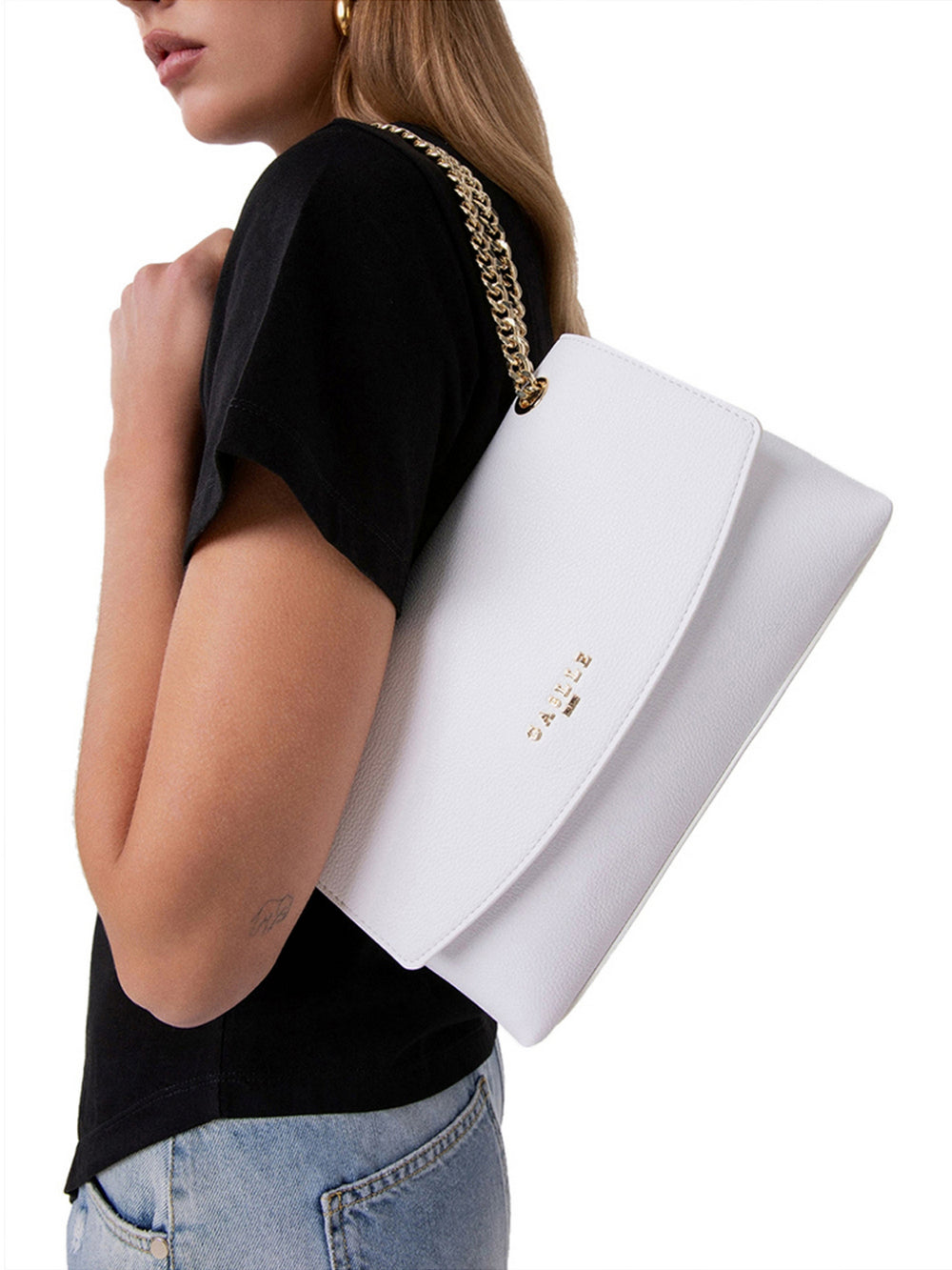 Gaelle Paris Borsa A Tracolla Gaelle Strap Essential - Bianco