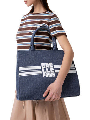 Gaelle Paris Maxi Shopper Gaelle Banda Logo - Denim