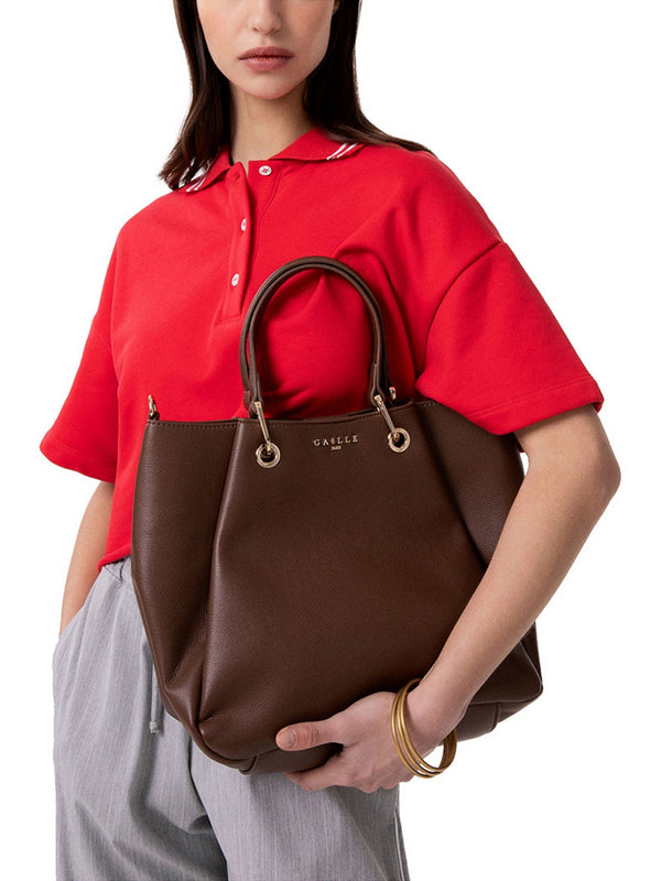 Gaelle Paris Borsa A Mano Gaelle Con Tracolla Jacquard - Marrone