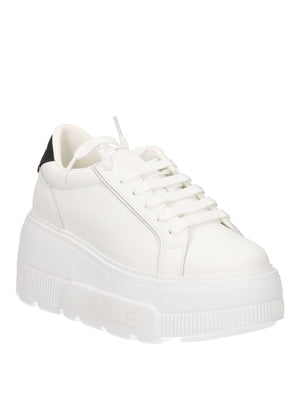 GAELLE PARIS Sneakers Gaelle Paris Addict Platform In Action Bianco