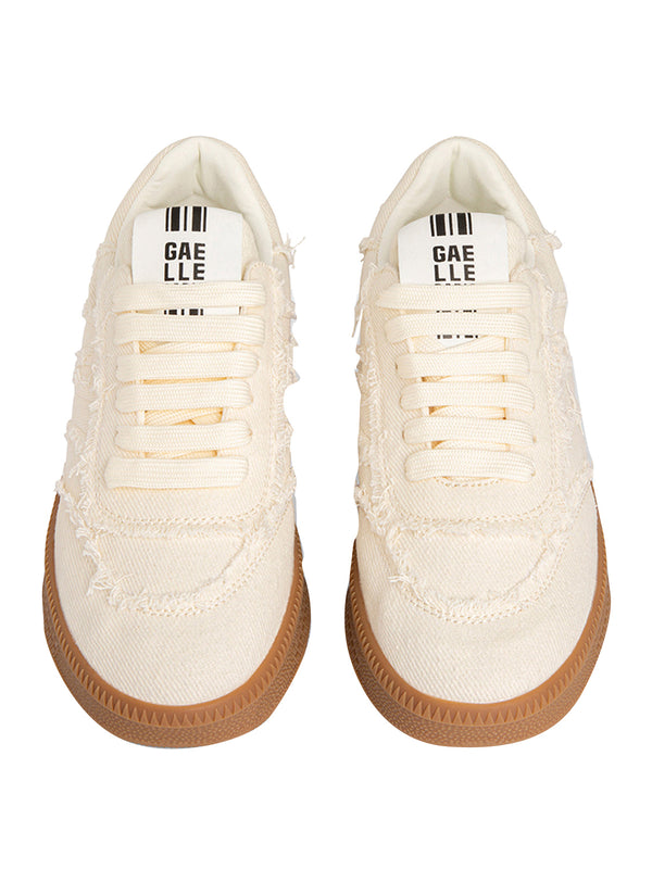 GAELLE PARIS Sneakers Skaters In Canvass Gaelle Paris - Beige