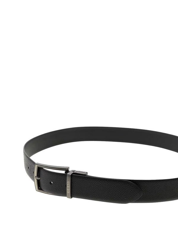 Guess Cintura Guess In Pelle - Nero