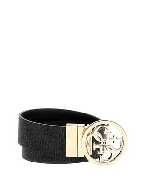 Guess Cintura Noelle Adj & Rev Pant Belt H35 Donna - Nero