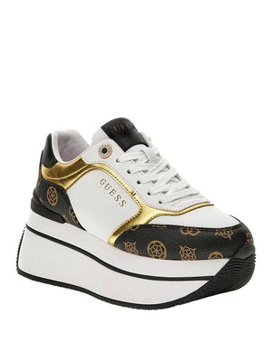 Guess Sneakers Guess Camrio - Bianco/Marrone