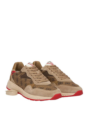 Guess Sneakers Guess Aria - Beige/Marrone