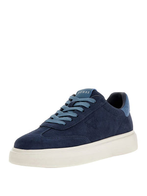Guess Sneakers Guess Plaza Misto Pelle Scamosciata - Blu