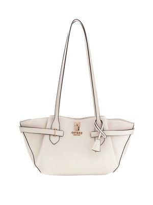 Guess Borsa a Spalla Guess Saffiano Yesba - Bianco