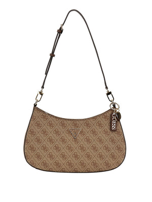 Guess Borsa a Tracolla Guess Noelle 4G Logo - Beige