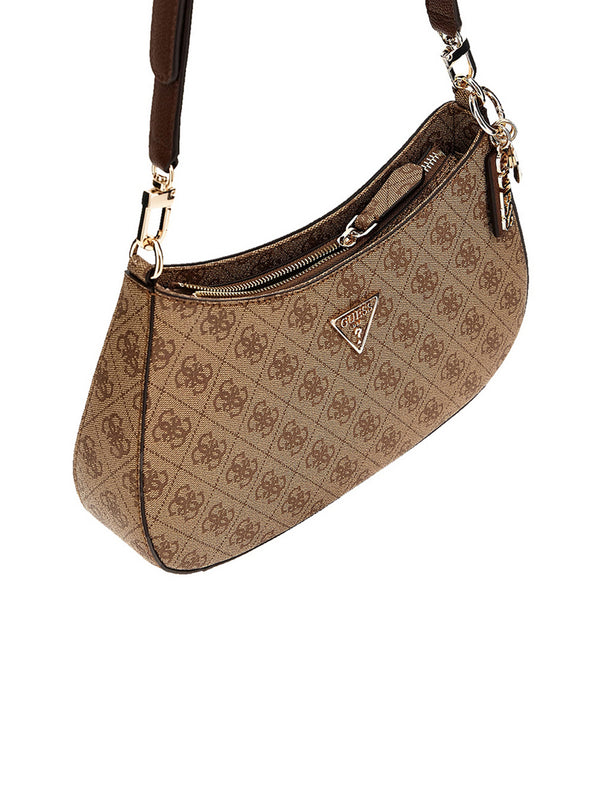 Guess Borsa a Tracolla Guess Noelle 4G Logo - Beige