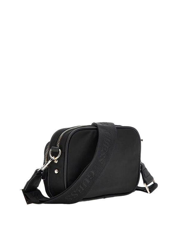 Guess Borsa a Tracolla Guess Eco Gemma Crossbody Camera - Nero