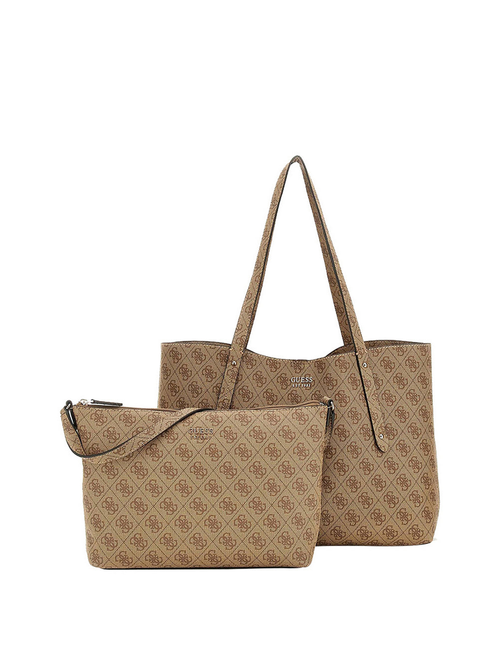 Guess Shopper Brenton Tote - Marrone