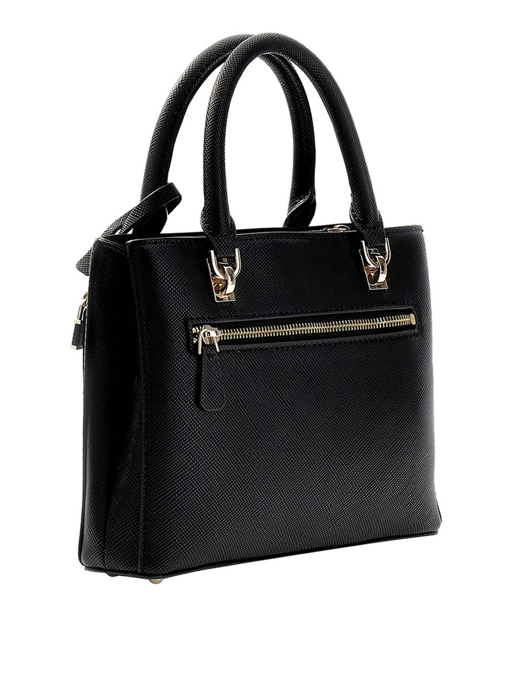 Guess Borsa a Mano Guess Noelle Saffiano - Nero