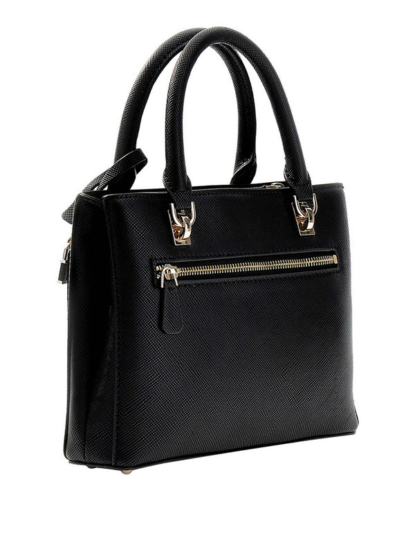 Guess Borsa a Mano Guess Noelle Saffiano - Nero