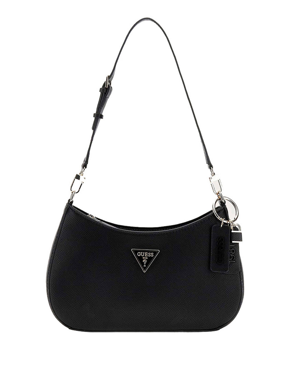 Guess Borsa A Spalla Guess Noelle Ii Top Zip - Nero