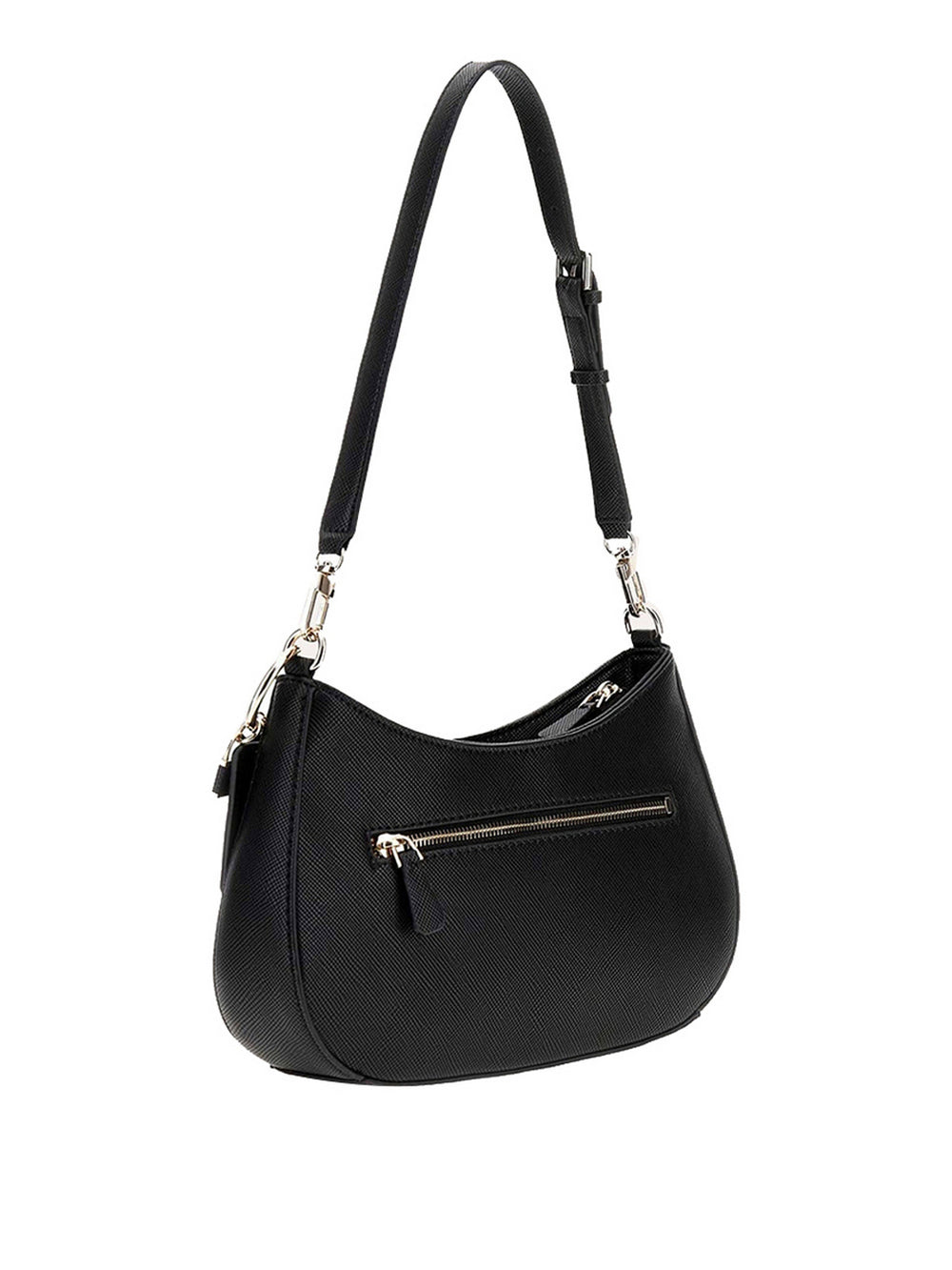 Guess Borsa A Spalla Guess Noelle Ii Top Zip - Nero