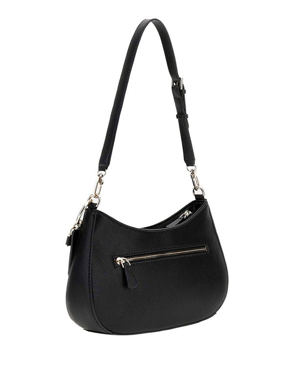 Guess Borsa A Spalla Guess Noelle Ii Top Zip - Nero