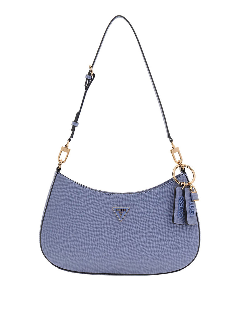Guess Borsa a Tracolla Guess Noelle Saffiano - Azzurrino