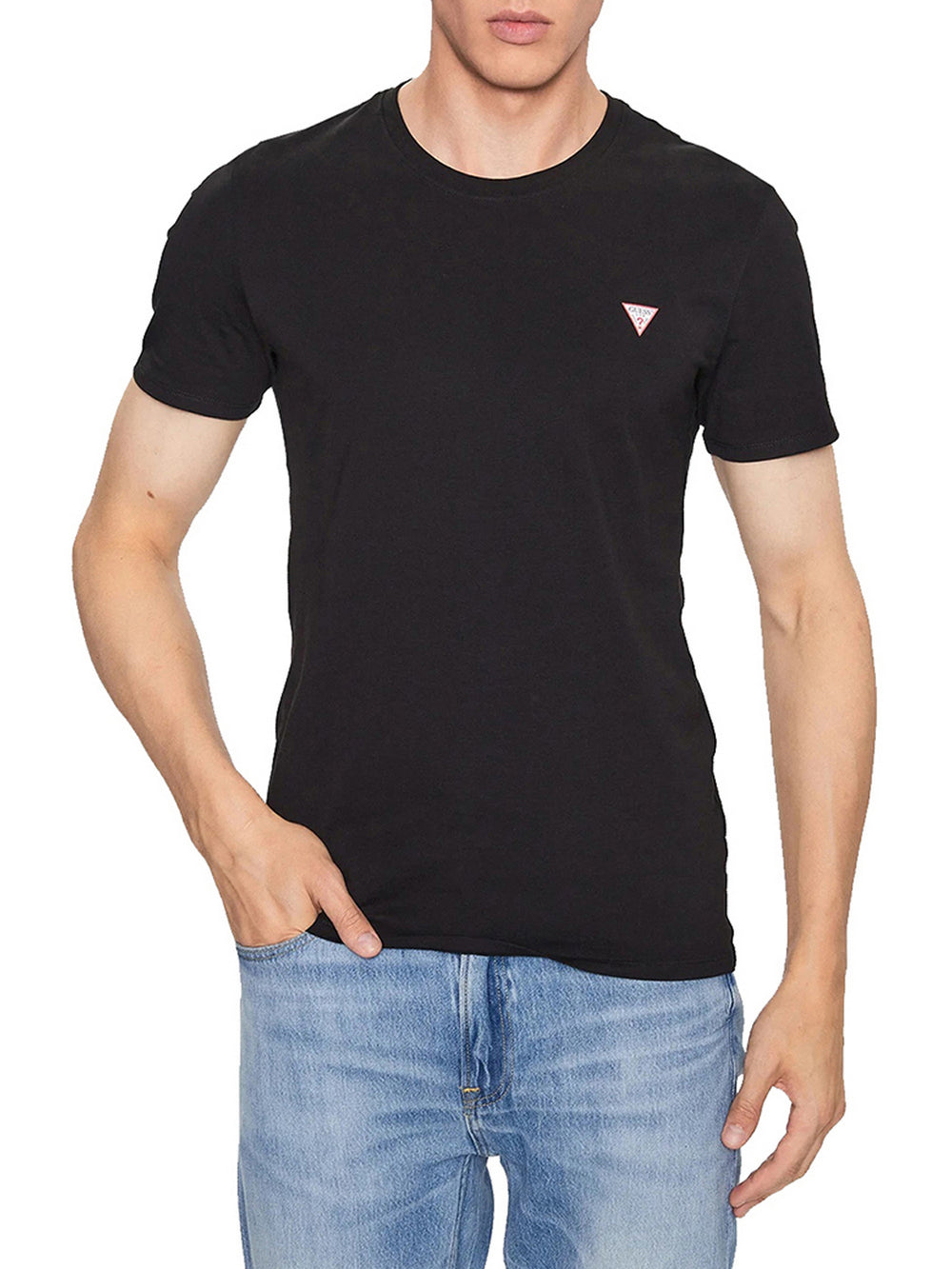 Guess T-Shirt Cn Ss Core Tee Str Uomo - Nero