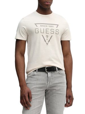 Guess T-Shirt Guess Painted Triangle - Bianco