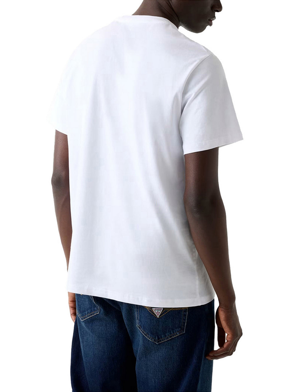 Guess T-shirt Guess Con Logo Triangolare - Bianco