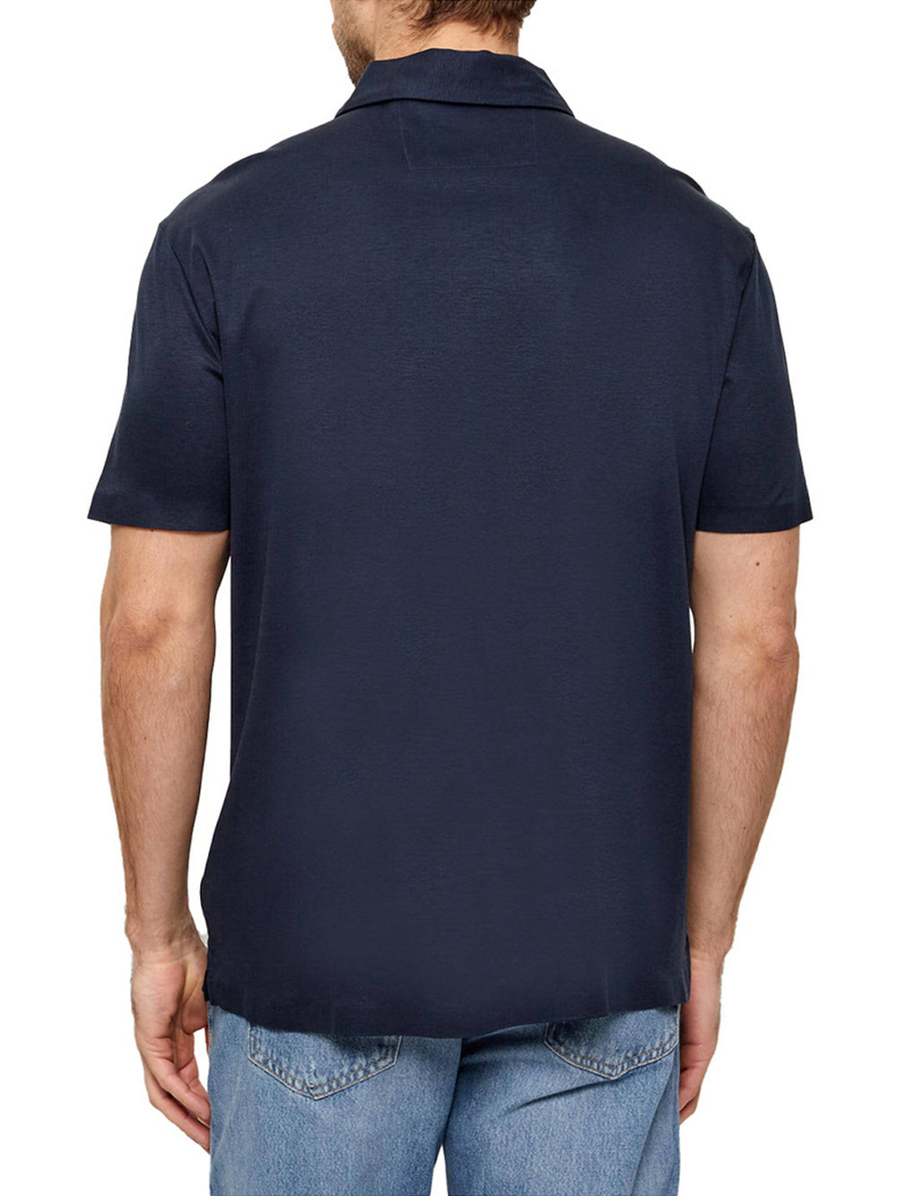 Guess T-Shirt Polo Guess Luxe Jersey Knit - Blu