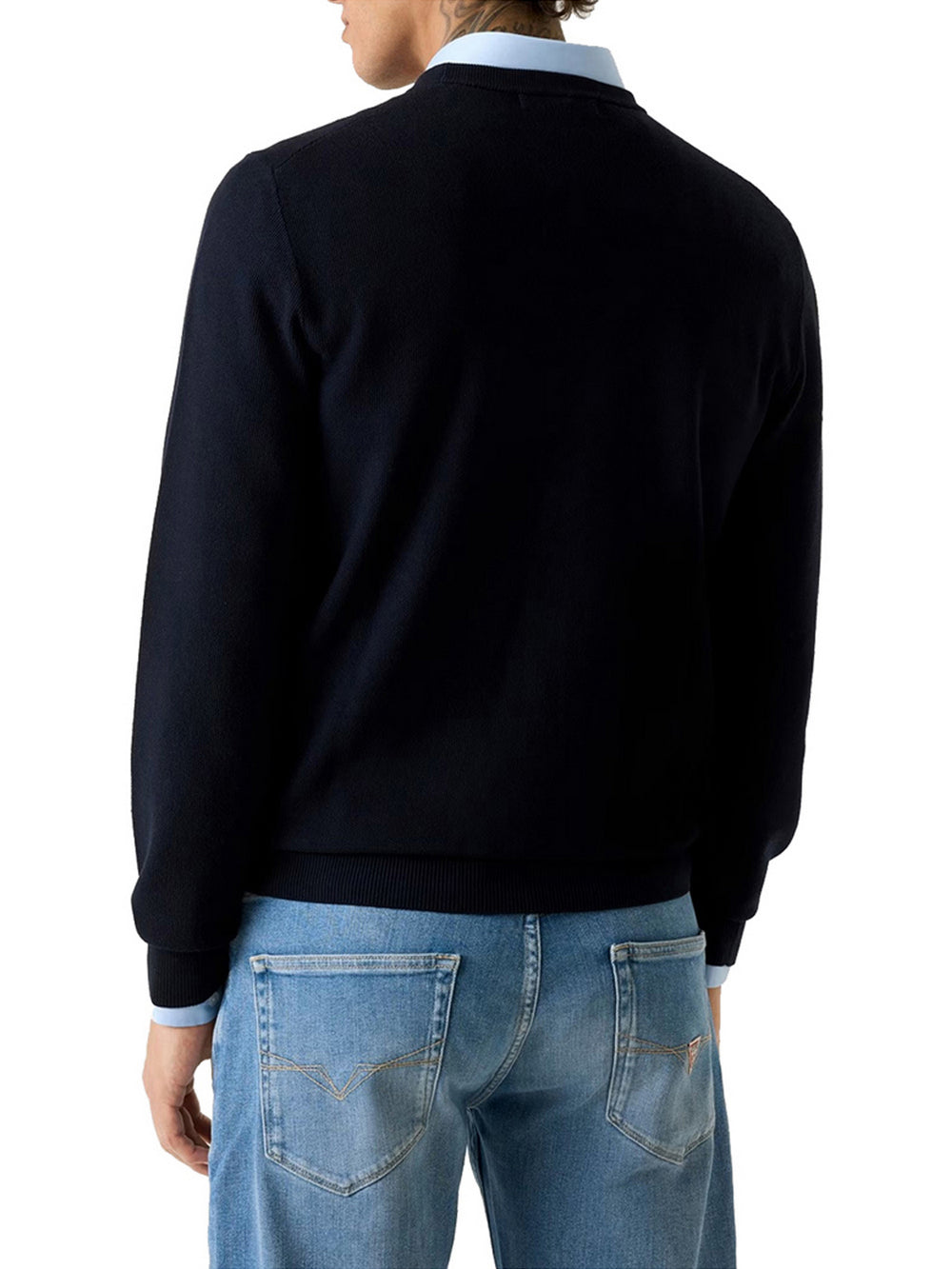 Guess Maglione Guess In Misto Lyocell - Blu