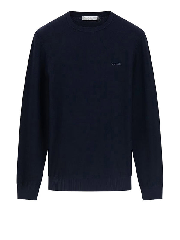 Guess Maglione Guess In Misto Lyocell - Blu