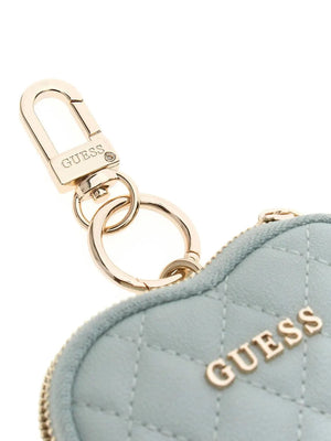 GUESS 1 USCITA Portachiavi Heart Pouch Keychain Guess - Azzurro