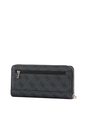 Guess Portafoglio Guess Brenton Slg Lrg Zip Around - Nero