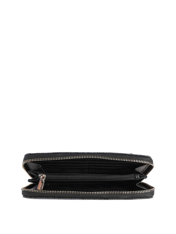 Guess Portafoglio Guess Brenton Slg Lrg Zip Around - Nero