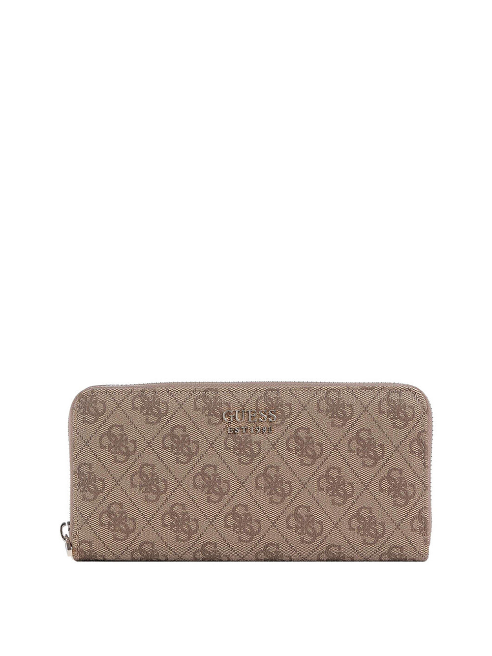 Guess Portafoglio Guess Brenton Slg Lrg Zip Around - Beige