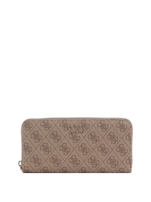 Guess Portafoglio Guess Brenton Slg Lrg Zip Around - Beige