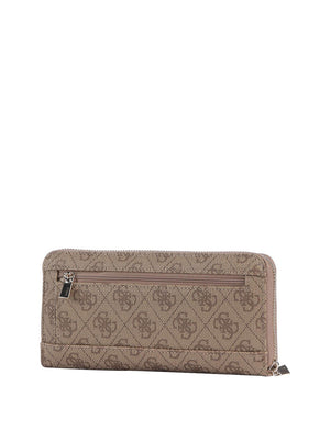 Guess Portafoglio Guess Brenton Slg Lrg Zip Around - Beige