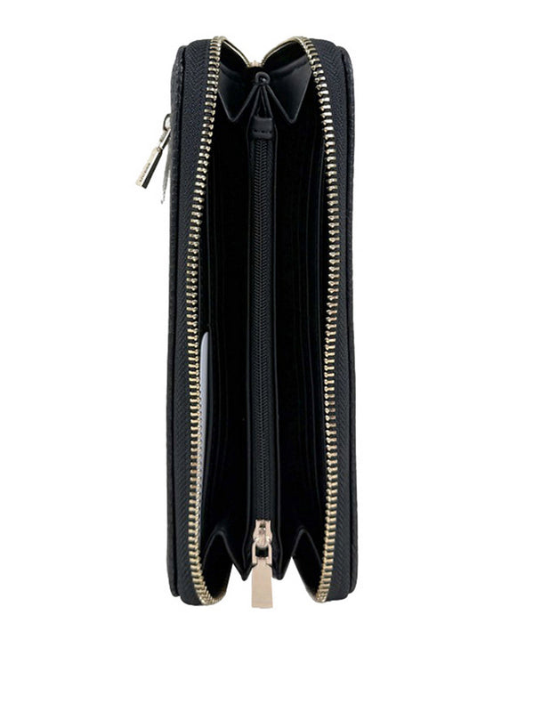 Guess Portafoglio Guess Brenton Slg Lrg Zip Around - Nero