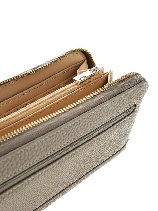 Guess Portafoglio Guess Brenton Slg Lrg Zip Around - Grigio