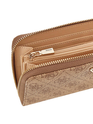 Guess Maxi Portafoglio Guess Laurel 4G Logo - Beige
