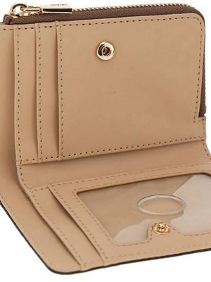 Guess Portafoglio Guess Laurel Ii Slg Zip Arnd Crd Cse - Beige
