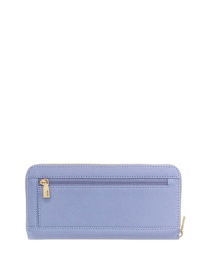 Guess Portafoglio Guess Laurel Ii Slg Large Zip Around - Turchese/Azzurrino