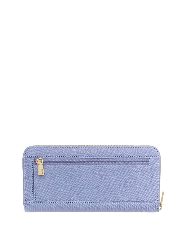 Guess Portafoglio Guess Laurel Ii Slg Large Zip Around - Turchese/Azzurrino